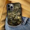 Steampunk Gear Mechanical Magnetic Soft Phone Case for iPhone 16 Promax 15 Pro 13 14 Plus 11 12 Mini MagSafe Coque