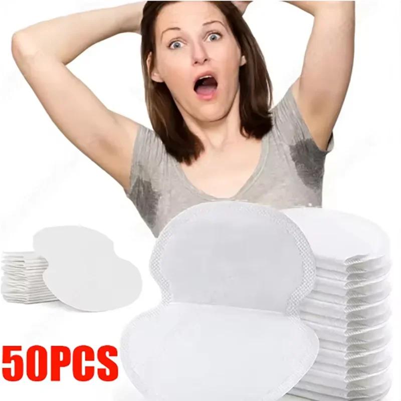 10/100Pcs Disposable Underarm Armpit Sweat Pads Sweat-absorbing Patch Summer Deodorants Non-woven Pads Breathable Ultra-thin