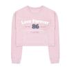 Miso Girls Love Crop Sweatshirt