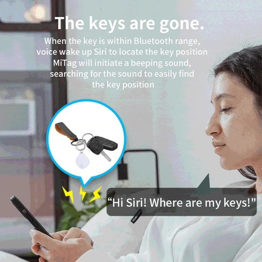 

Трекер Mini Tracking Совместимость с Bluetooth для ключей от машины, чемодана, кошелька, домашних животных, детей, устройство, работающее с приложением Apple Find My APP Smart GPS