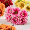 6 Stück Künstliche Blumen Handgemacht Gerbera Mode Haus Garten Braut DIY Geschenk Kranz Material Hochzeitsbankett Dekoration Weihnachten