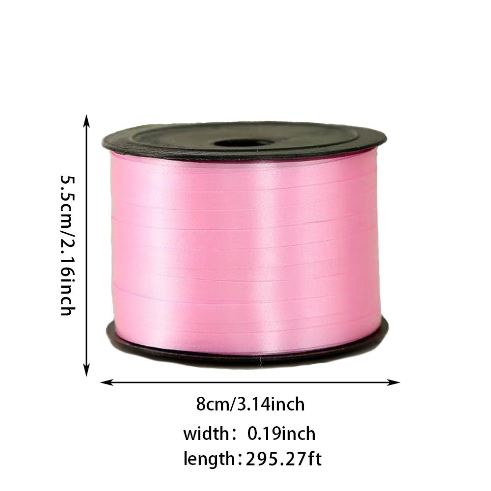 Runtowo 1 Roll Balloon Ribbon ,100yard Ribbon for Wedding Party Balloon Decor, Birthday Gifts Box Tie Bow Ribbon Baby Shower