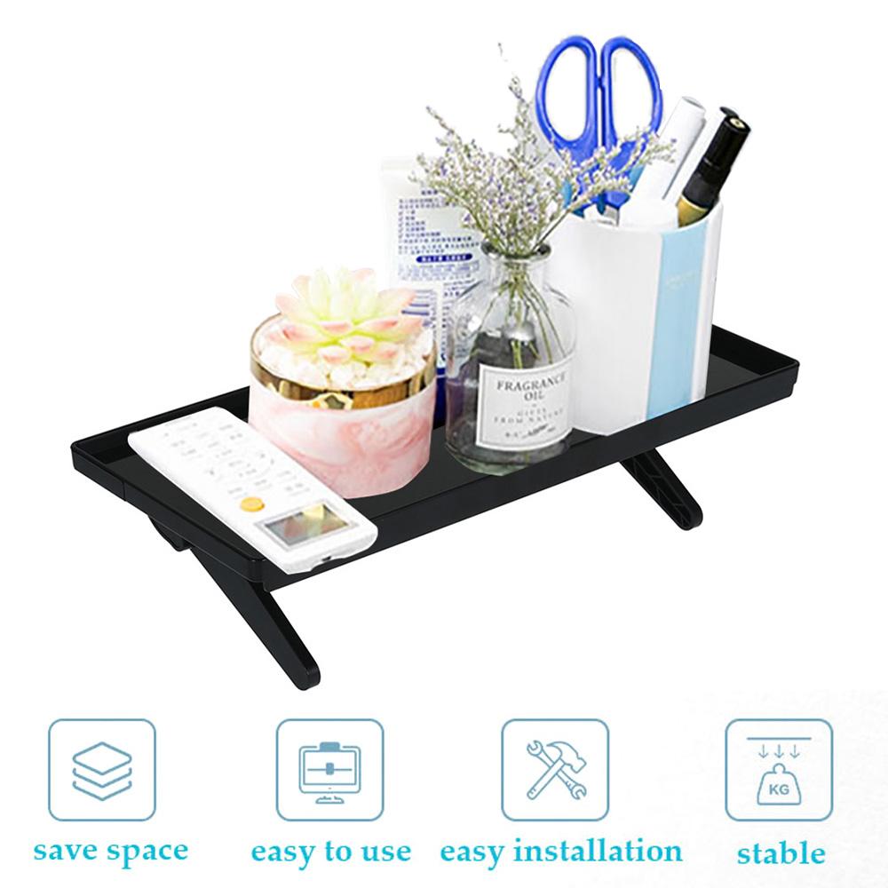 Adjustable TV Screen Top Shelf Monitor Storage Rack High Temperature Resistance Media Box TV Top Storage Bracket Home Organizer