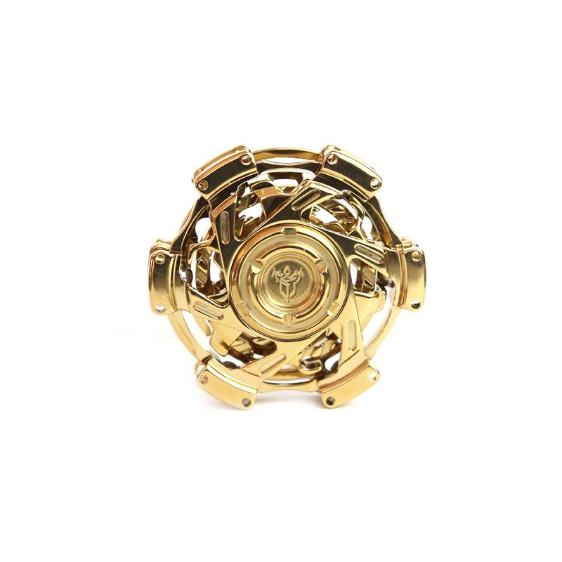 

Carving Multi-linkage Method Ring with Tuning Fork Gyroscope EDC Fidget Spinner ADHD Anxiety Stress Toys For Adult Gift золотий