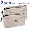 1/2pcs Small And Large Storage Organizers With Cord, Bag With Multi-Pocket Lining, Lightweight Portable Travel Storage Bag,