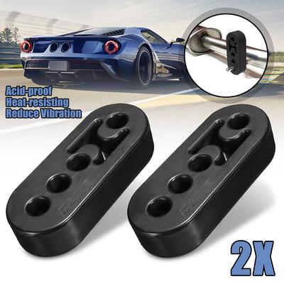 2pcs 4 Holes Car Vehicle Universal Exhaust Pipe Mounting Mount Hanger Hanging Bracket 12mm High