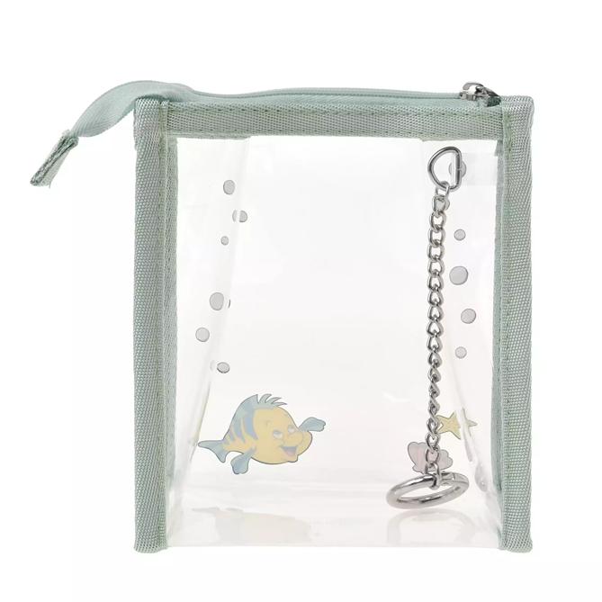 DISNEY Flounder Průhledné pouzdro s karabinou Japonsko NOVÉ Disney Store