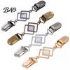 Elegant Cloak Clasps Geometric Rhombus Cardigan Sweater Clip, Retro Clothing Clip with Faux Zinc Alloy Decorative Fasteners Cats Eye Stone,