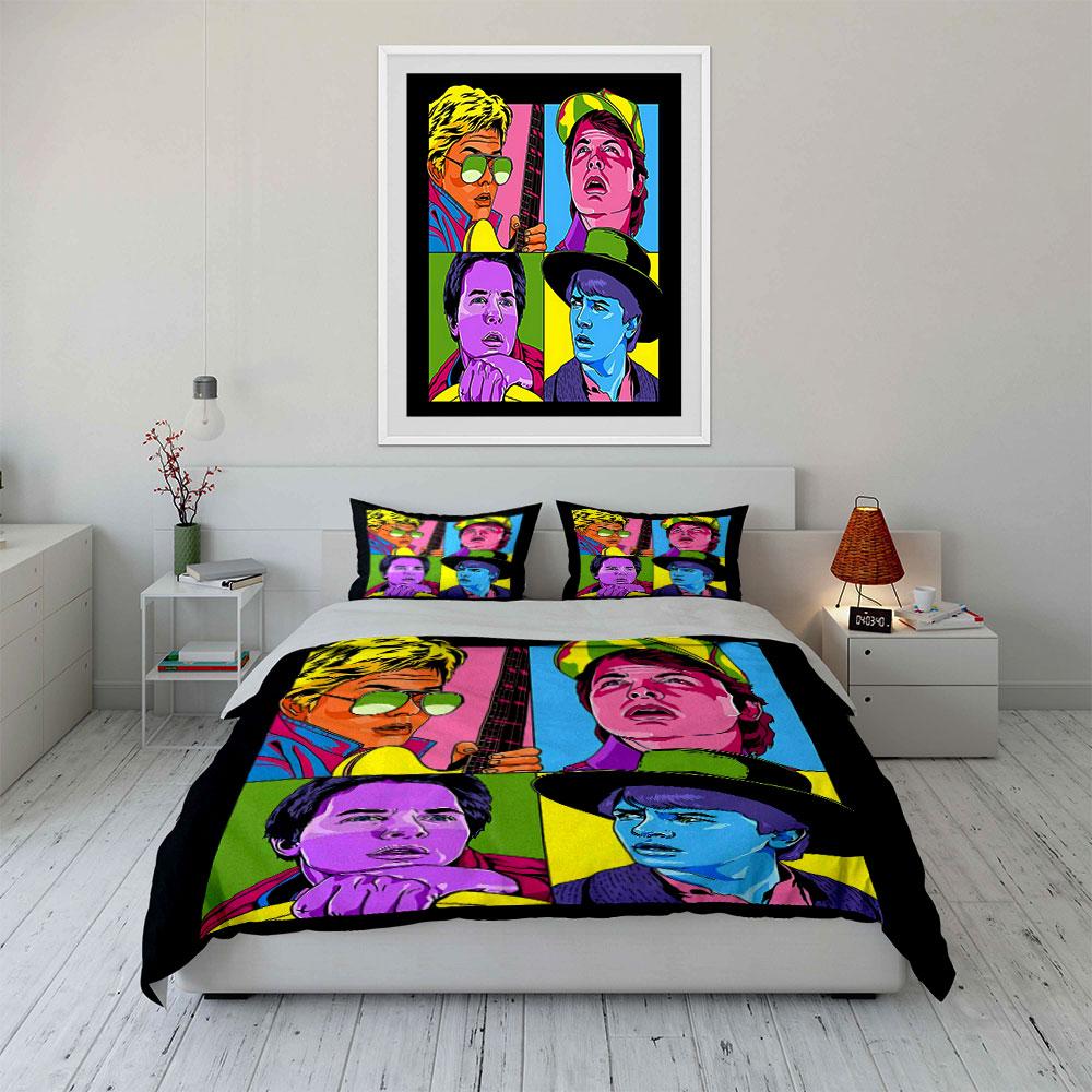Retro Pop Art Portrait Design Bedding Duvet Cover Set Duvet Cover Pillowcases (1*Duvet Cover 2*Pillowcases, without duvet insert)