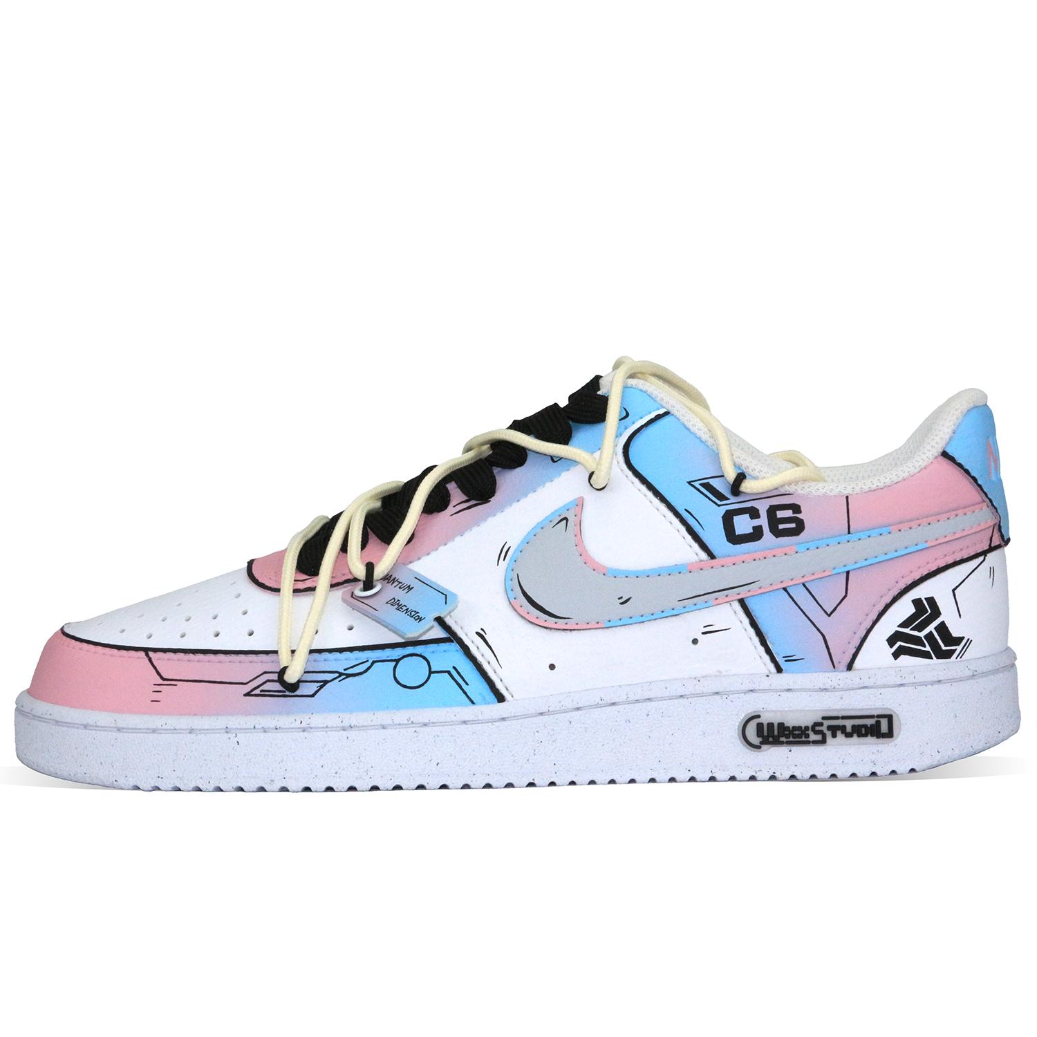 

Nike Court Vision 1 Quantum Dimension Low top Skateboard Shoes Men s Blue Pink DH2987-101(Team261-) 40