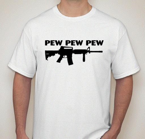 Pew pew guns amendment rights amo bullets scope Tee t-shirt XXXXL