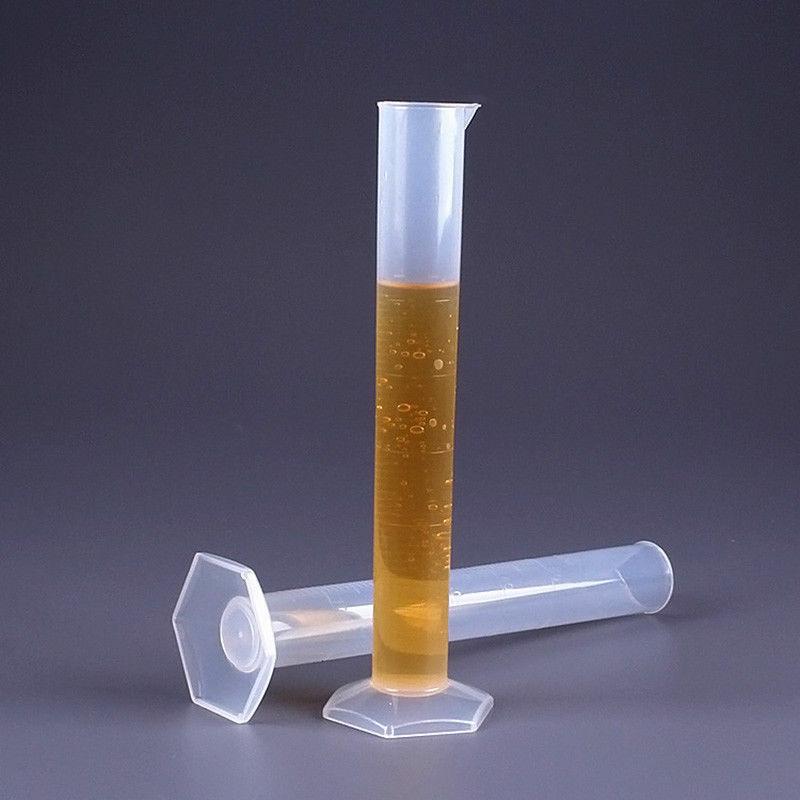 Cilindru de măsurare din plastic de 10 ml-500 ml Cilindri gradați Materiale de laborator Instrumente de laborator