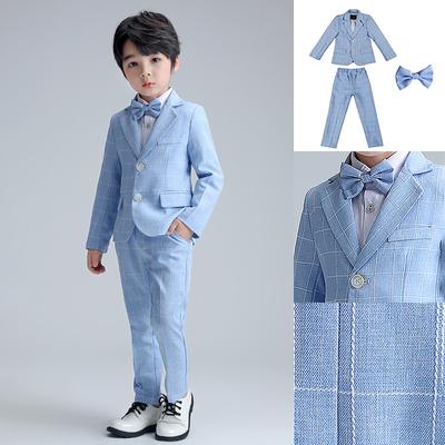 Completo per ragazzi e ragazze, completo scozzese, vestito piccolo, vestito da spettacolo per bambini, abbigliamento per bambini con cravatta