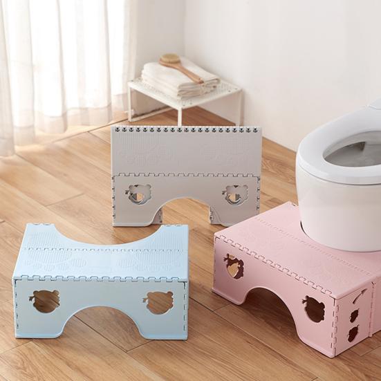 Kids Adults Toilet Bench Stable Safe Design Wear-Resistant Non-Slip Stool Circular Arc