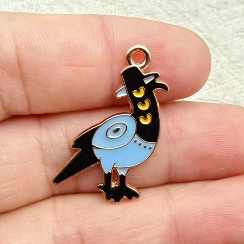 

10Pcs/Set Bird And Monster Enamel Pin Brooches For Women Lapel Pins Badge Brooch On Backpack Costume Accessories