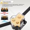 2Pcs 2 Way Car Power Distribution Amp Block Car Audio Power Wire Splitter 0/2/4 Gauge In 4/6/8 Gauge Out Durable Amplifier Power
