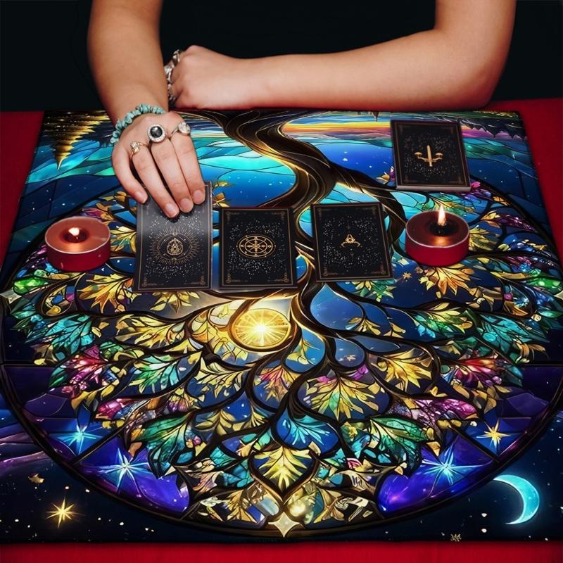 Square Altar Decorations Tablecloth Witchcraft Divination Altar Table Cloth Multifunctional Tarots Card Table Cover