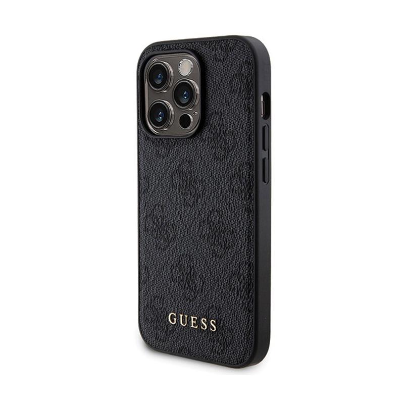 Guess Bundle Pack Magsafe 4G Metal Gold Logo - Zestaw Etui + Power Bank 5000Mah Magsafe Iphone 14 Pro Max (Czarny)