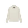 Fear of God Essentials SS22 Relaxed Mockneck Fleece-Backed Sweatshirt Men Sweatshirt Wheat FOG-SS22-130