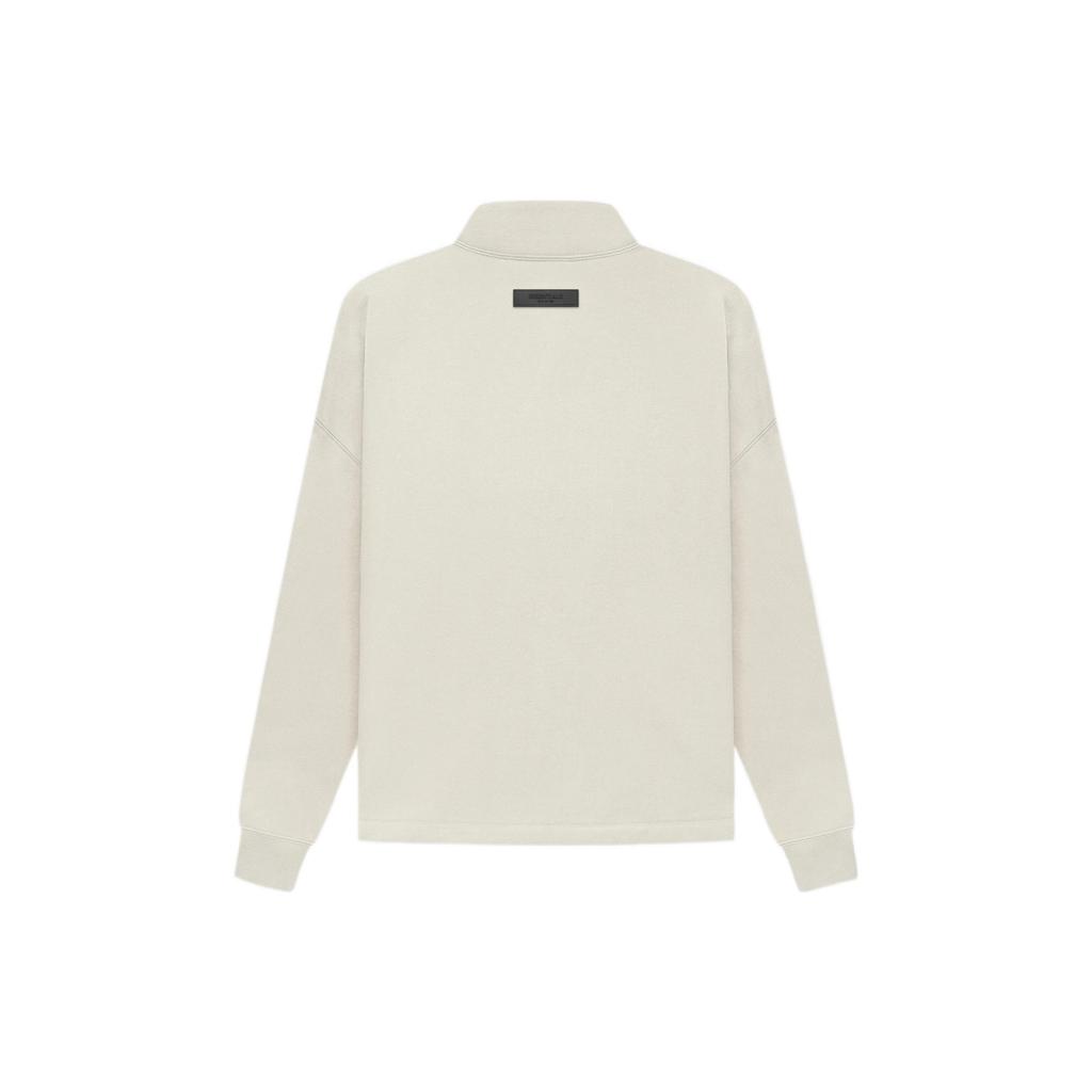 Fear of God Essentials SS22 Relaxed Mockneck Fleece-Backed Sweatshirt Men Sweatshirt Wheat FOG-SS22-130