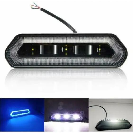

High Mount Brake Light For Car ATV Polaris RZR 1000 800 900 XP Ranger Rear Chase LED Light Bar Running Brake Reverse for Can-Am синий