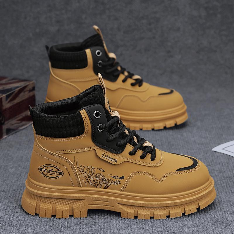 

Martin boots men s autumn 2025 new high-top versatile casual shoes men s outdoor wear-resistant thick-soled labor insurance trendy shoes 44