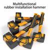 Multifunctional Rubber Hammer Tile Soft Rubber Percussion Hammer Square Hammer Construction Worker Professional Hand Tool