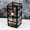 Plastic Transparent Jewelry Box Storage Necklace Bracelet Jewelry Boxes Organizer Earrings Display Stand Storage Accessories