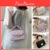 Stylish Streetwear Pu Shoulder Bag Trendy Diamond Pattern Design