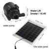 Long Lasting Solar Pump System Water Feature Outdoor Fountain 1.5 M 10W Pump Versatile Use 12V High-performance Solar Module