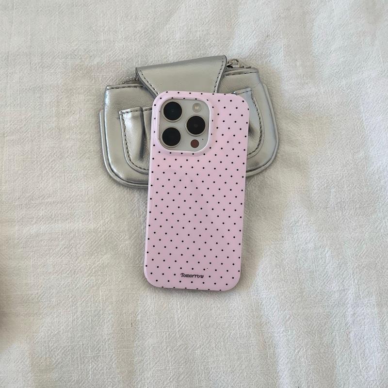 Korean Style Ins Simple Polka Dot Suitable for iPhone 17 Pro Max Apple 16 Phone Case 15 Girl 14/13 Soft Case