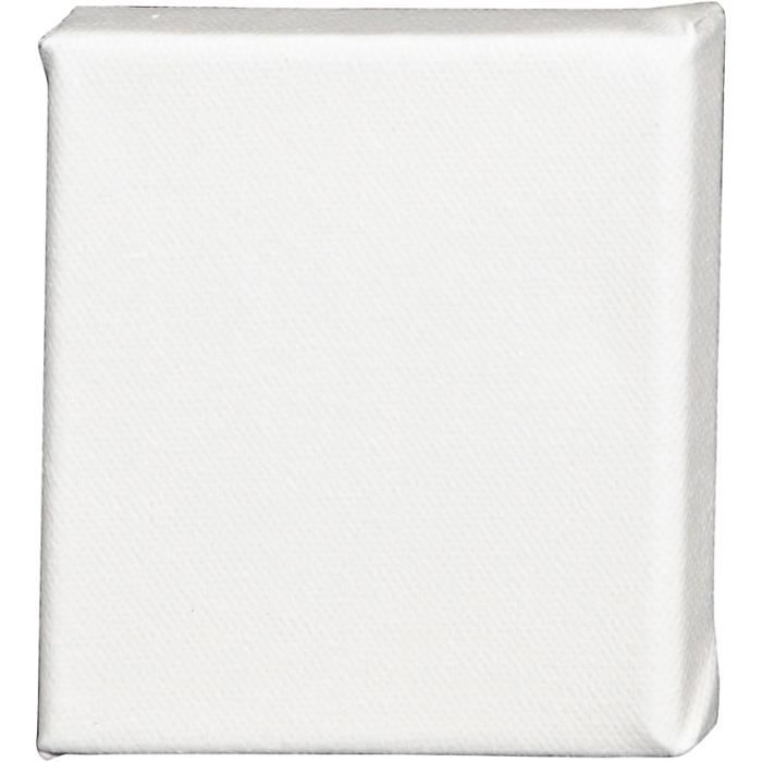 Châssis peinture en coton - Non précisé - 10 x 10 cm - Blanc - Haute qualité - Adulte avancé