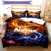 Ensemble de literie Dragon avec nom personnalisé 3 pièces Housse de couette Fermeture Comprend 1 housse de couette et 2 taies d'oreiller, Doux et confortable pour toutes les saisons.