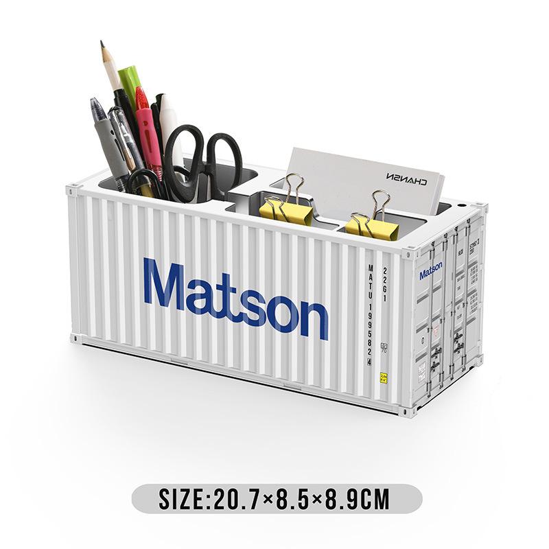 Mini 1:30 Scale Desktop Pen Holder & Business Card Storage Box with Custom Logo