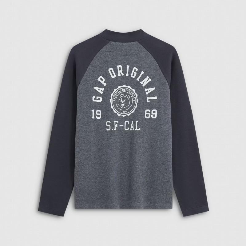 Gap Boys' Casual Colorblock Graphic Long-Sleeve T-Shirt