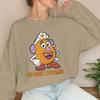Cartoon Spud Muffin  Sweet Potato Print Sweatshirt New Men Women Happy Valentine Gifts Long Sleeve Fashion Couple Pullover