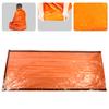 Outdoor Reusable Emergency Sleeping Bag Thermal Waterproof Survival Camping Travel Orange