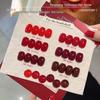 2026 New Year Cherry Wine Red Gel Nail Polish Set - Autumn/Winter Collection for Salons