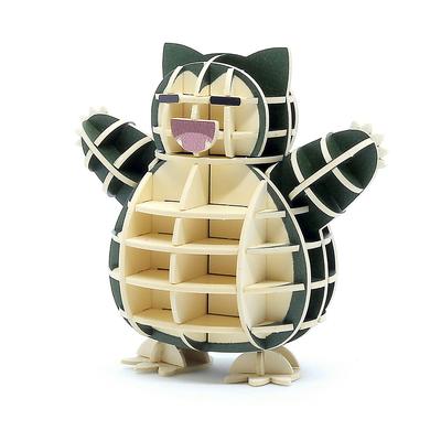 Si-gu-mi PLUS Pokémon Relaxo - 3D Papierpuzzle Bastelset zum Selbermachen für Kinder und Erwachsene - Lernspielzeug für Jungen und Mädchen - 3D-Kunstwerk und ein tolles Geschenk