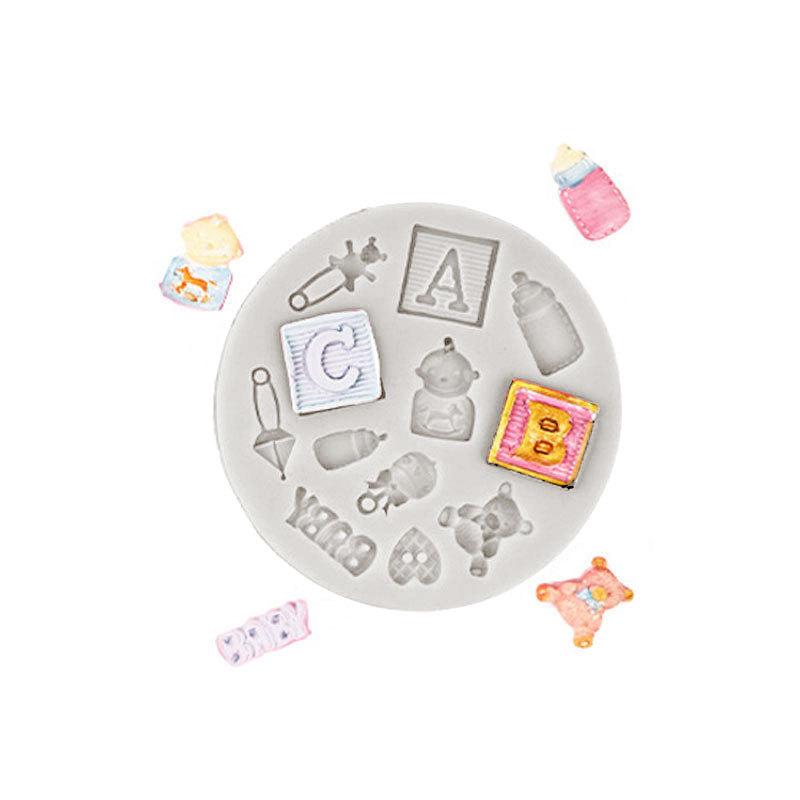 

Набір креативних силіконових форм для випічки: Дитяча тема для торта, шоколаду, мастики та гум-пасти