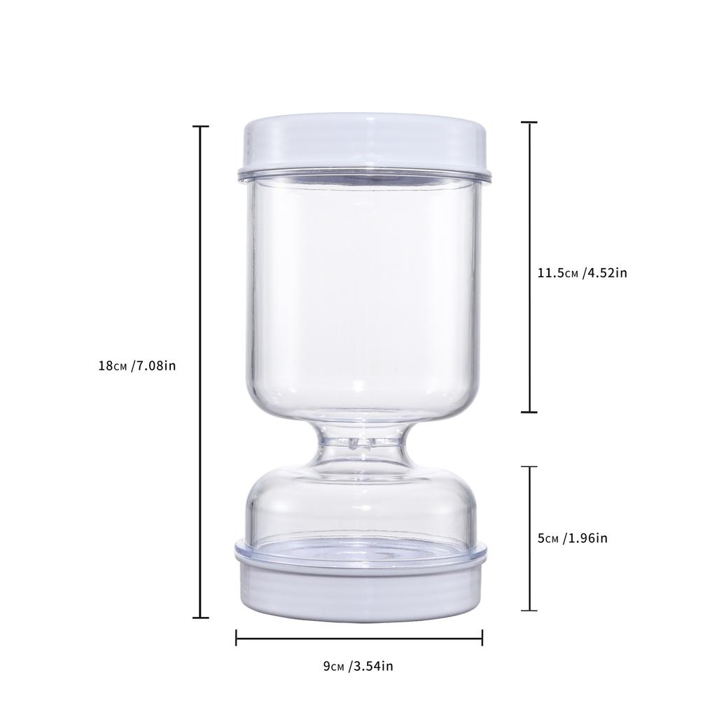 Dry-wet Separation Pickle Vegetable Jar Hourglass Type Pickled Juice-Separation Food Filter Container Ideal for Storing Pickles
