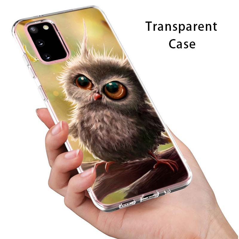 Camouflage Owl Animal For Samsung Galaxy S22 Pro S21 S20 FE Ultra S10 S10E Lite S9 S8 Plus S7 S6 Edge Soft Phone Case