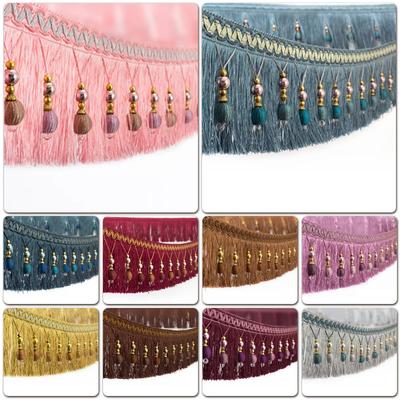 1M Trim Sewing Lace Tassel Fringe Cotton Ethnic Bed Skirt Stage Garment Curtain Home Diy Luxury Craft Accessories Decorated