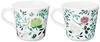 NARUMI Pair of Anna & Emilia Mugs, 340cc, Green, Floral Print, Cute, Set of 2, Large, Microwave-Safe, Dishwasher-Safe, Gift Boxed, 96604-23165P