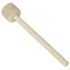 Wooden Bass Drum Sticks Wool Felt Head Durable Log Snare for Drum Percussion Instrument