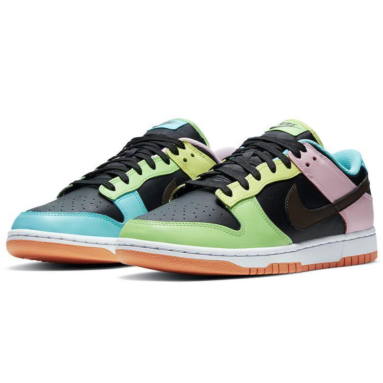 Nike Dunk Low SE Free.99 - Black Men Sneakers Multi-Color Dark-Chocolate Copa DH0952-001