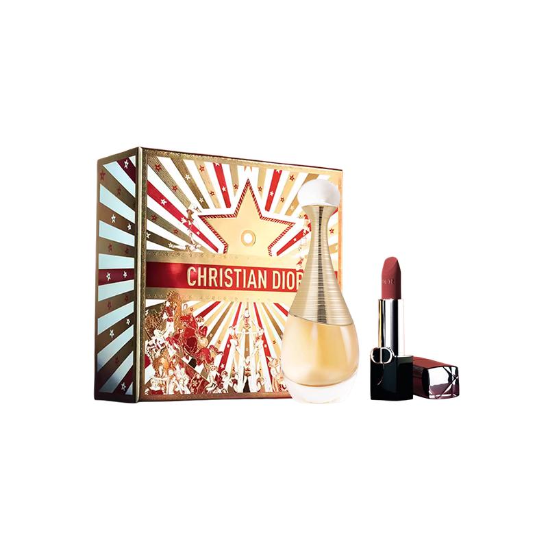 DIOR Perfume Two-piece set: Real Women s Perfume 30ml + #720 Intense Blue Gold Lipstick 3.5g синий