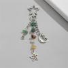 Fashionable Stars Moon Sun Pendant Keyring Holder for Women and Girls Bohemian Colorful Beads Jewelry Accessory