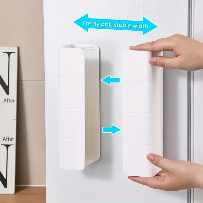 Magnetic Tissue Box Kitchen Wet Wipes Storage Box Split Wall Mounted Refrigerator Wet Wipes Storage Rack Paper Box Tissue Holder