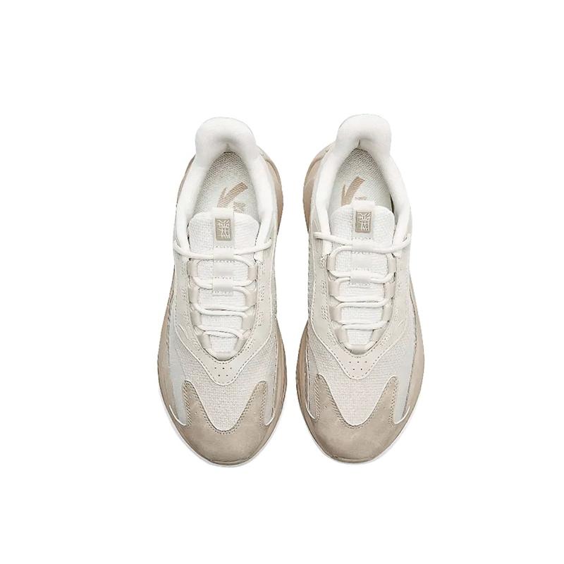 Anta Trendy Worship 4.0 Shock Absorbers Slip Resistant Low Top Casual Shoes Men's Light Khaki Sneakers